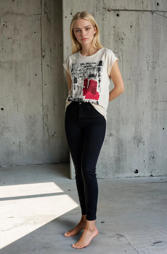 Royal opera House Women's long slub t-shirt