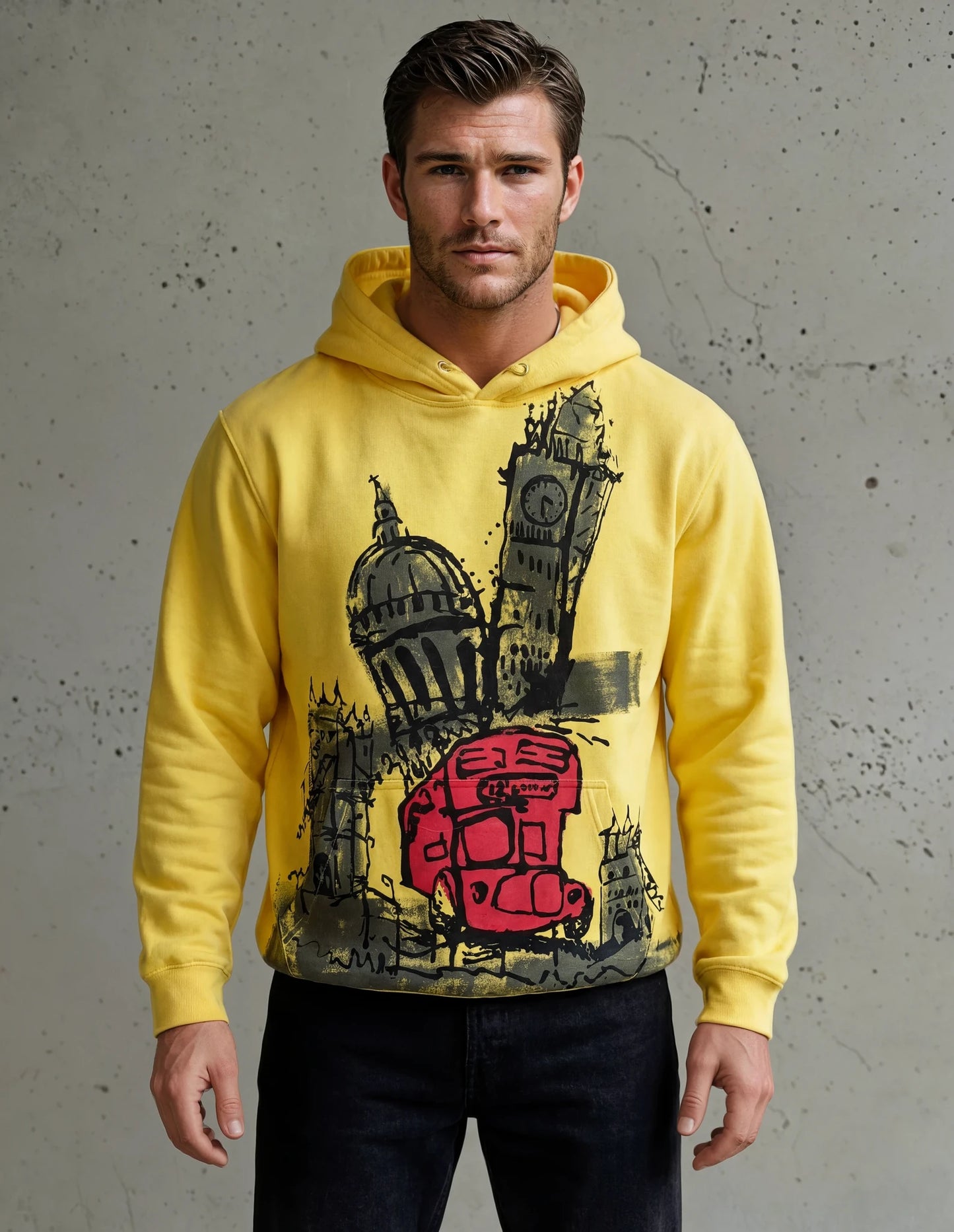 Red Bus,St Paul's and Tower Bridge Hoodie