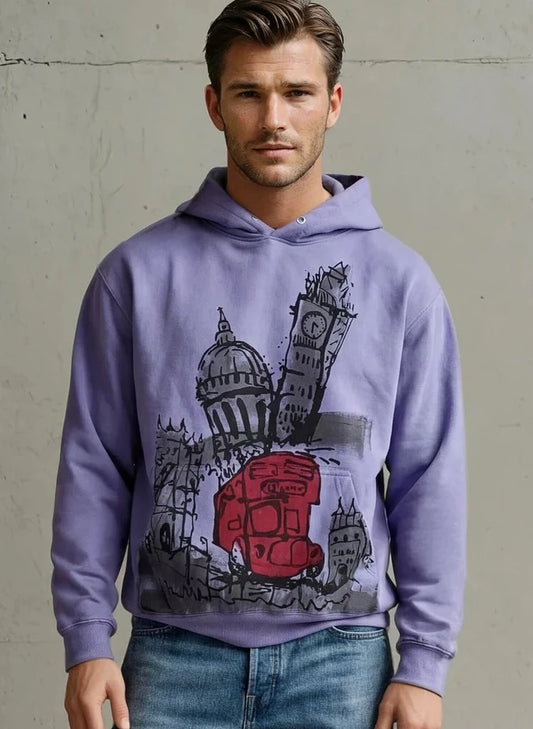 Red Bus,St Paul's and Tower Bridge Hoodie