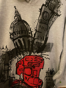 Sweatshirt Red Bus,St Paul's and Tower Bridge